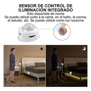Foto 4 | Foto 4 | Tiras Led Luces Sensor Para Cuartos/baño/cocina/escaler 5m Luz Eo Safe Imports Esi-21835 Blanco
