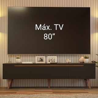 Foto 5 | Foto 5 | Mueble Mesa Para Tv Rack Madesa Doha Hasta 80' Negro