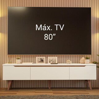 Foto 5 | Foto 5 | Mueble Mesa Para Tv Rack Madesa Doha Hasta 80' Blanco