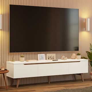 Foto 1 | Foto 1 | Mueble Mesa Para Tv Rack Madesa Toronto Hasta 80' Blanco