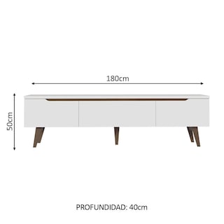 Foto 3 | Foto 3 | Mueble Mesa Para Tv Rack Madesa Toronto Hasta 80' Blanco