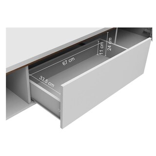 Foto 4 | Foto 4 | Mueble Mesa Para Tv Rack Madesa Toronto Hasta 80' Blanco
