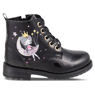 Foto 2 | Foto 2 | Bota De Moda Para Niña Dominiq Modelo 1434 Charol Negro Con Princesa