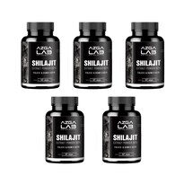 Azgalab Shilajit 500 Mg Sin Sabor 60 Caps C/u Pack 5