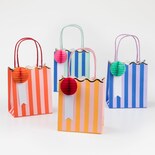 Bolsas De Fiesta Meri Meri Stripe  Paquete De 8 Con Etiquetas De Regalo - Venta Internacional.