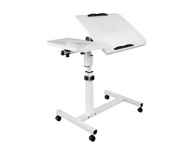 Foto 1 | Foto 1 | Mesa Para Laptop 60×40 Cm Con Altura Ajustable 60–95 Cm Escritorio Con Ruedas Con Bloqueo Ideal Para Cama Bluelander