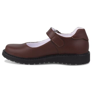 Foto 3 | Foto 3 | Zapato Escolar Para Niña Dominiq Modelo 1462 Café Con Hebilla