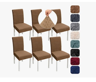 Foto 1 | Foto 1 | 6 Fundas Elástica Silla Comedor Color Marron