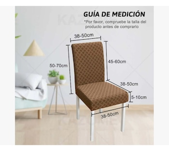 Foto 2 | Foto 2 | 6 Fundas Elástica Silla Comedor Color Marron