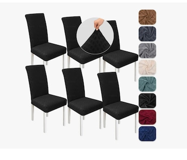 Foto 1 | Foto 1 | 6 Fundas Elástica Silla Comedor Color Negro