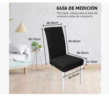 Foto 2 | Foto 2 | 6 Fundas Elástica Silla Comedor Color Negro