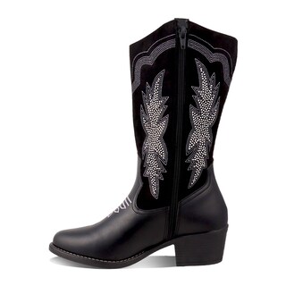Foto 3 | Foto 3 | Botas Vaquera Dominiq 21151 Negras para Mujer
