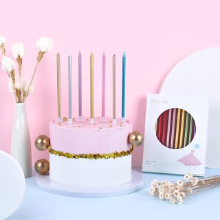 Foto 7 | Foto 7 | Velas Metálicas Largas Y Finas De Bella Meri Color Negro 24 Unidades - Venta Internacional.
