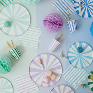 Foto 2 | Foto 2 | Servilletas Meri Meri A Rayas Pastel Desechables Paquete De 16 - Venta Internacional.