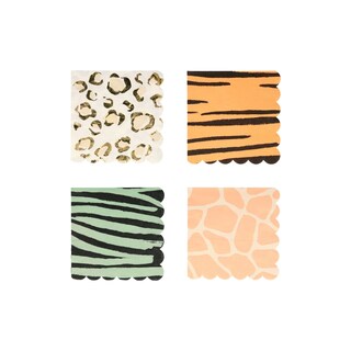 Foto 1 | Foto 1 | Servilletas Desechables Meri Meri Safari Con Estampado Animal 13 X 13 Cm Paquete De 16 - Venta Internacional.