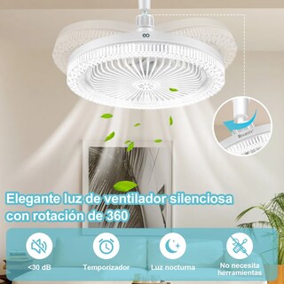 Foto 2 | Foto 2 | Lámpara Ventilador y 6 Pastillas de Aromaterapia Eo Safe Imports Esi-21842 Blanco