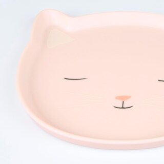Foto 2 | Foto 2 | Plato Reutilizable Para Gatos Meri Meri En Melamina Rosa 18x18 Cm - Venta Internacional.