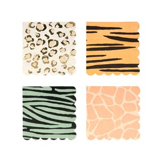 Foto 1 | Foto 1 | Servilletas Meri Meri Safari Con Estampado Animal 16 Unidades 16 5 Cm - Venta Internacional.