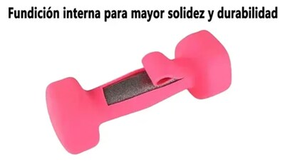 Foto 2 | Foto 2 | Par De Mancuernas Hexagonales Neopreno 1 Kg Neopreno Fucsia