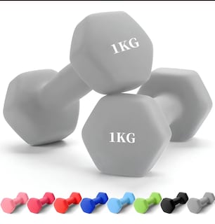 Foto 1 | Foto 1 | Par Mancuernas De 1 Kilos Ejercicio Pilates Yoga Gym