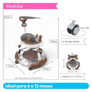Foto 4 | Foto 4 | Andadera C/ Tapete Saltarín Conejo Musical Mod. Tek-205