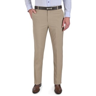 Foto 1 | Foto 1 | Pantalón De Vestir Yale Sin Pinzas Regular Fit Cintura Ajustable 0342 Kaki