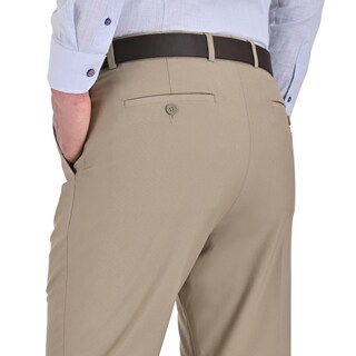 Foto 4 | Foto 4 | Pantalón De Vestir Yale Sin Pinzas Regular Fit Cintura Ajustable 0342 Kaki