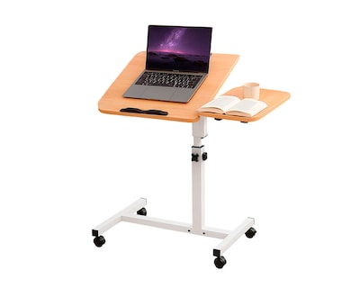 Foto 2 | Foto 2 | Mesa Para Laptop 60×40 Cm Con Altura Ajustable 60–95 Cm Escritorio Con Ruedas Con Bloqueo Ideal Para Cama Bluelander