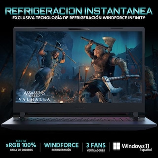 Foto 3 | Foto 3 | Laptop Gamer Aorus 17 Nvidia Geforce Rtx 4070 Intel Core I5 12500h 16gb 512gb Ssd 17.3'' Windows 11 Home Teclado En Español