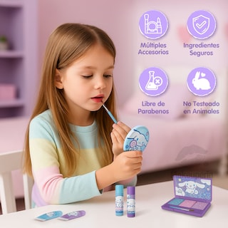 Foto 4 | Foto 4 | Makeuperia Maquillaje Para Niñas Cinnamon Roll Set De Maquillaje Infantil Lavable Con Bálsamos Brillos Paleta Con Brocha