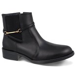 Botín Corto De Piel Para Dama Lady Dominiq Mod. 2351 Elegante - Tacón Bajo