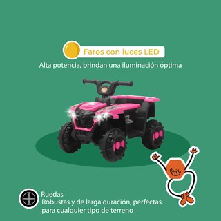 Foto 6 | Foto 6 | Kinene | Cuatrimoto Montable Eléctrica Con Música Luces Led Y Batería Recargable – Para Niños De 3 Años En Adelante