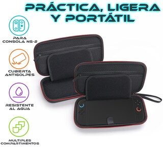 Foto 6 | Foto 6 | Funda Rigida Estuche Porta Cartuchos Protector Para Consola Nswitch2- Color Negro