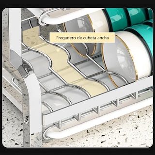 Foto 4 | Foto 4 | ''escurridor De Trastes Fregadero 3 Niveles Aceros Inoxidables Plteado ''