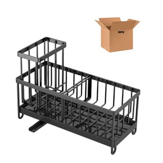 Foto 1 | Foto 1 | ''soporte Para Esponja Para Fregadero Con Bandeja Organizador Negro ''