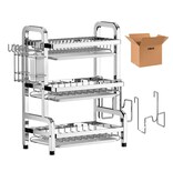 ''escurridor De Trastes Fregadero 3 Niveles Aceros Inoxidables Plteado ''