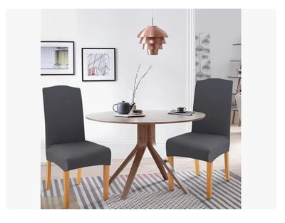 Foto 2 | Foto 2 | 8 Fundas Lisas Elásticas Protectoras Para Silla De Comedor