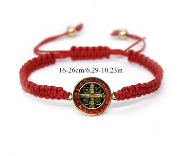 Foto 3 | Foto 3 | Xtellar Duo De Pulseras San Benito Cruz En Trenzado Amuleto Católico De La Suerte Para Todas Las Ocasiones