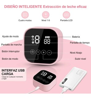 Foto 3 | Foto 3 | ''extractor Leche Eléctrico Doble Lactancia Saca Tira De Leche Risa 2 Pz ''