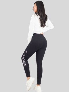 Foto 7 | Foto 7 | Set De 2 Legging Mujer Mallones Leggins Mayon Lic-0203-px2 Negro Y Marino Mallas Térmico