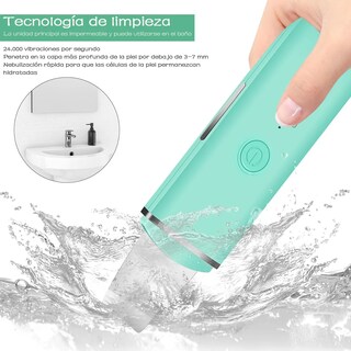 Foto 4 | Foto 4 | ''limpiador Facial Exfoliación Espátulas Ultrasónico Eléctrico Azul Turquesa ''
