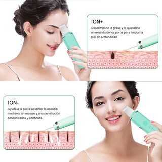 Foto 5 | Foto 5 | ''limpiador Facial Exfoliación Espátulas Ultrasónico Eléctrico Azul Turquesa ''