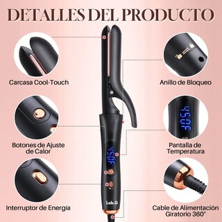 Foto 2 | Foto 2 | ''rizador De Cabello 6en1 Rizadora De Pelo Cerámica Antifrizz Negro Con Rosa ''