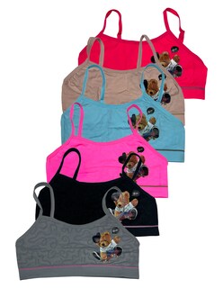 Foto 1 | Foto 1 | Pack 6 Tops Para Niña En Colores Surtidos Con Estampado De Osito