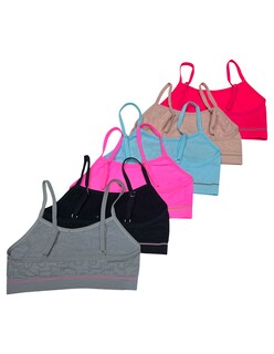 Foto 2 | Foto 2 | Pack 6 Tops Para Niña En Colores Surtidos Con Estampado De Osito