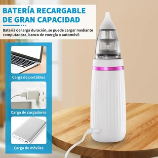 Foto 5 | Foto 5 | Aspirador Nasal Bebe Electrico Blanco Con Rosa