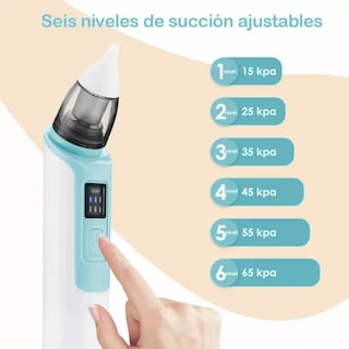 Foto 2 | Foto 2 | ''aspirador Nasal Para Bebés Eléctrico Limpiador Cavidad Nasal Blanco Con Azul ''