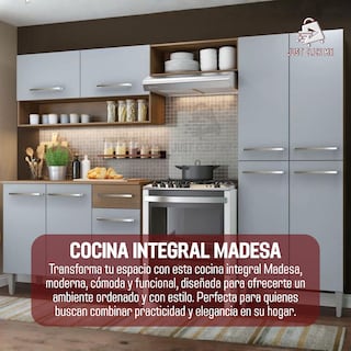 Foto 2 | Foto 2 | Cocina Integral Completa Modular Madesa Emilly Color Gris Y Marrón