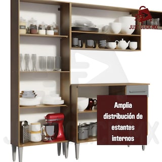 Foto 4 | Foto 4 | Cocina Integral Completa Modular Madesa Emilly Color Gris Y Marrón
