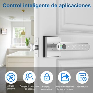 Foto 3 | Foto 3 | Cerradura Eléctrica Inteligente Digital Eo Safe Imports Esi-21825 Plateado